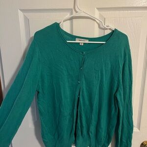 Teal Cardigan Sweater